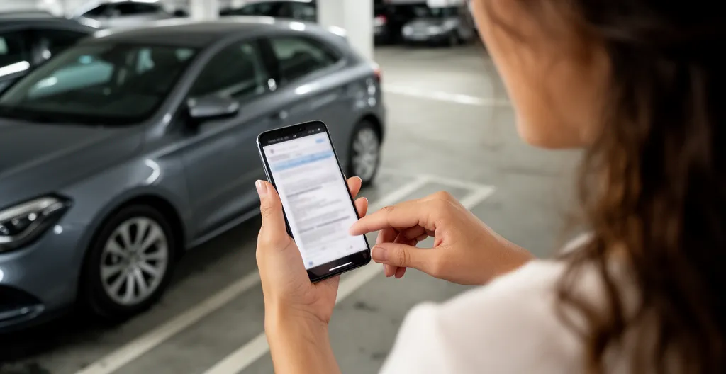 Verificación de documentos en móvil para seguro coche